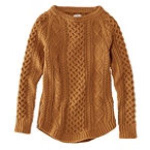LL Bean Signature cotton fisherman’s sweater, XXS